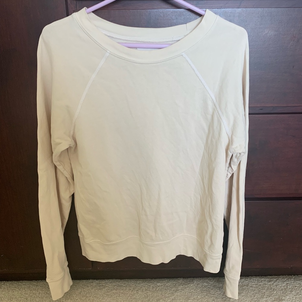 MATE the label Organic Terry Raglan Sweatshirt, bone - FL